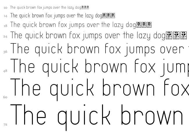 Typo Quik font waterfall
